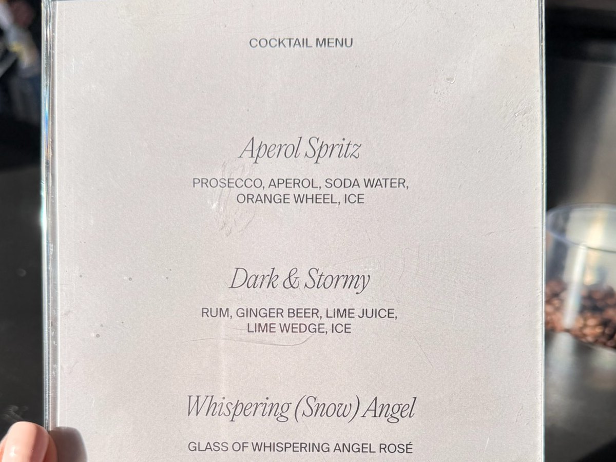 Co-branded Halfdays and Pendry cocktail menu